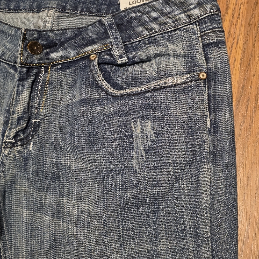 Diesel Womens Louvely Stretch Flare Jeans W29 L34 Blue Denim Designer Y2K E73 - Picture 5 of 15